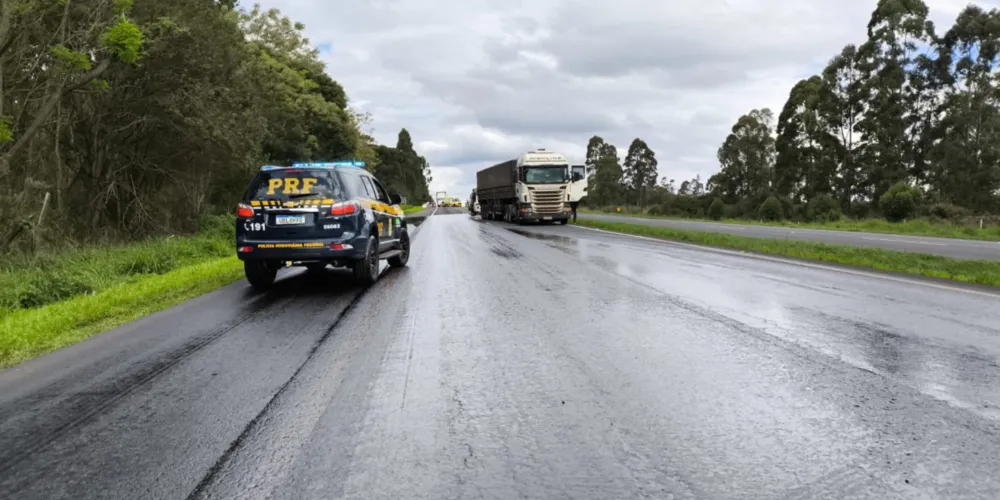 A pista está interditada por tempo indeterminado