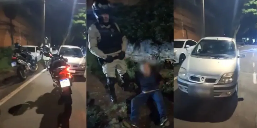 Homem bêbado bate na mulher e avança contra PMs
