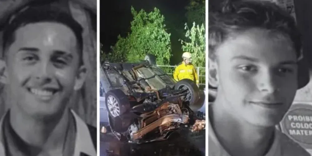 Dois jovens de 18 anos morreram em um acidente de trânsito registrado na noite de quinta-feira, em Blumenau (SC).