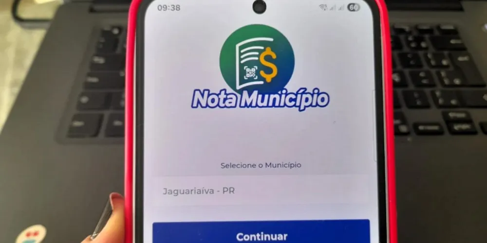 O programa Nota Jaguariaíva é operado por meio do aplicativo Nota Município