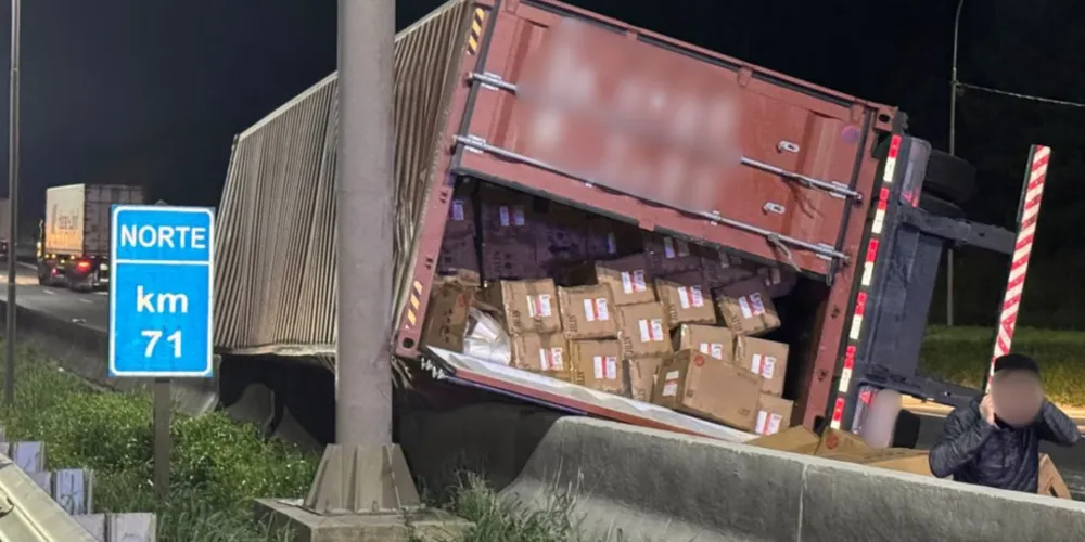 Acidente aconteceu no km 71 da rodovia