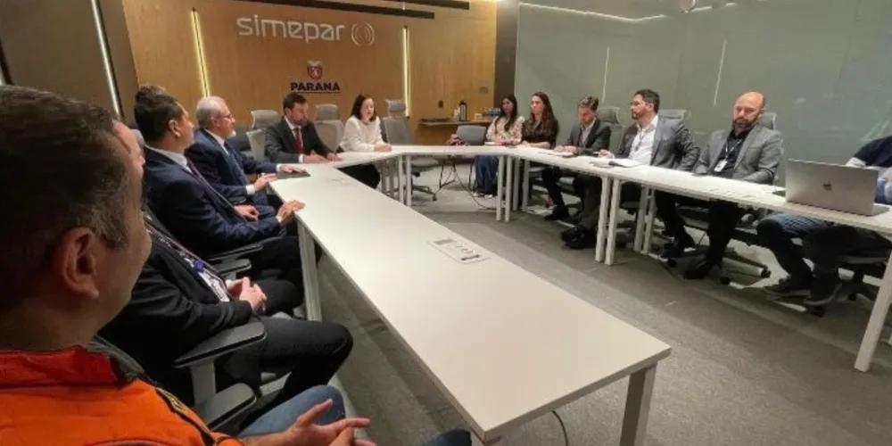 No encontro, realizado na sede do Simepar foi lançado o sistema “Alertas Meteorológicos em Período Eleitoral”