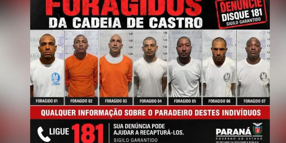A fuga ocorreu por volta das 20h desta quinta-feira (10)