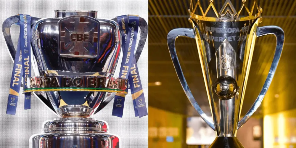 Taças da Copa do Brasil e da Supercopa