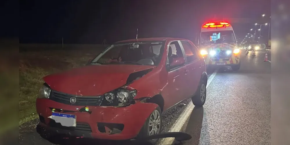 Aniversariante dirigia o Fiat Palio Fire