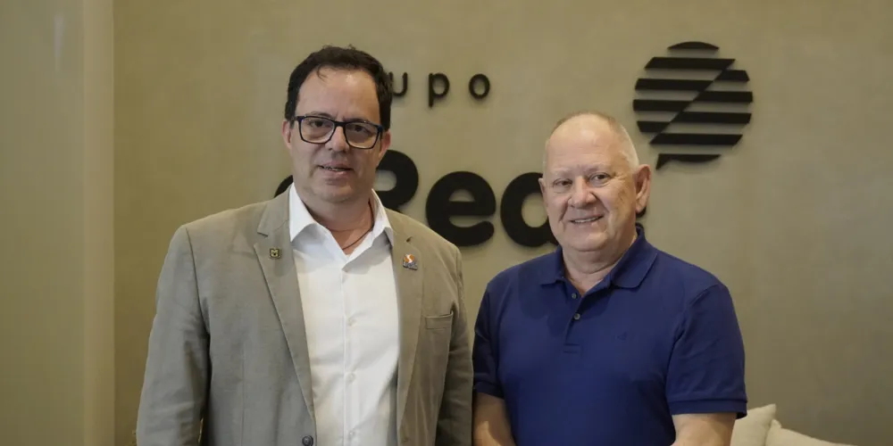 Presidente da Inbrapex, Ivam Michaltchuk, e o diretor do Sepam, Osni Mongruel