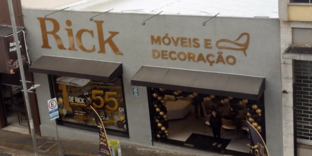 Rick Móveis e Decoração está localizada na Rua Balduino Taques, 969, no Centro de Ponta Grossa
