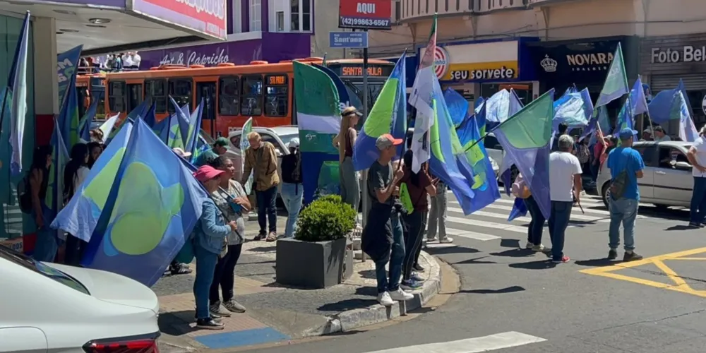 Campanha de candidatos tomaram as ruas de Ponta Grossa