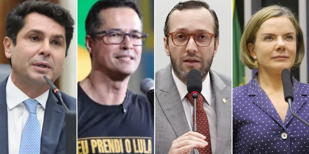 Alexandre Curi, Deltan Dallagnol, Filipe Barros e Gleisi Hoffmann