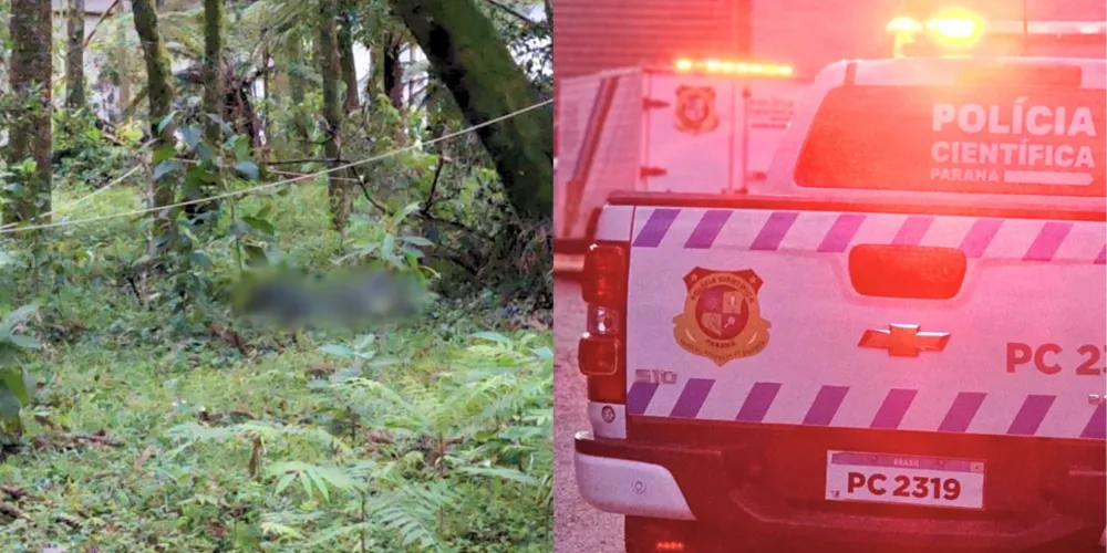 Vítima foi localizada por um morador em uma área rural de Contenda; caso ainda é considerado um mistério