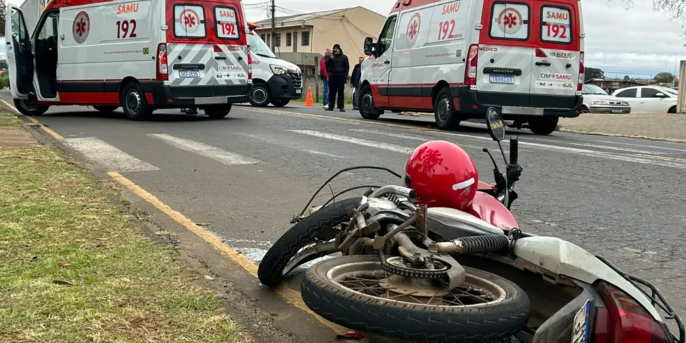 Acidente aconteceu na Alameda Nabuco de Araújo, em frente ao Colégio Agrícola; vítima sofreu uma parada cardiorrespiratória durante o atendimento