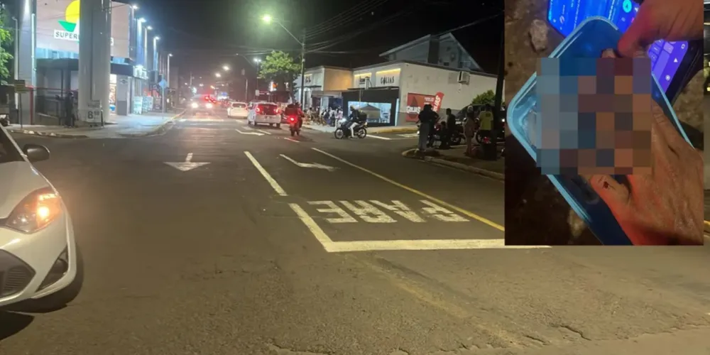 O homem, que trabalha como entregador, estava sozinho na motocicleta