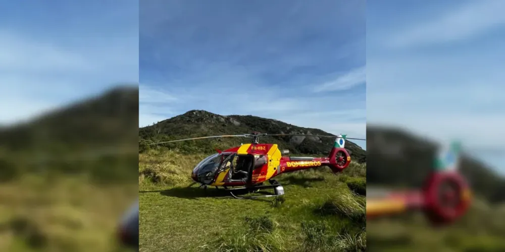 Acidente ocorreu no Morro do Samambaia, na Serra da Baitaca