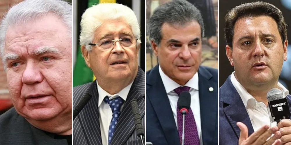 Jaime Lerner, Roberto Requião, Beto Richa e Ratinho Junior