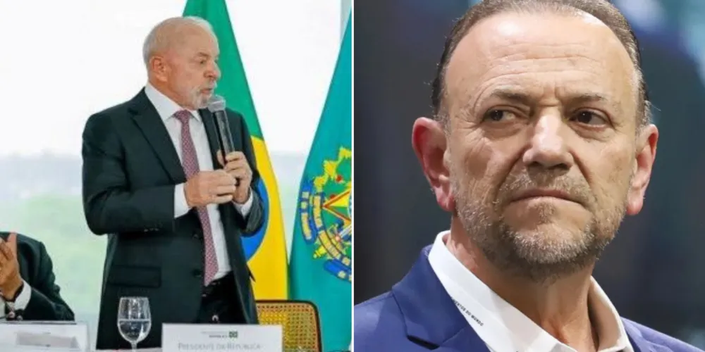 Presidente Luiz Inácio Lula da Silva (PT) e presidente do PT, Edinho Silva