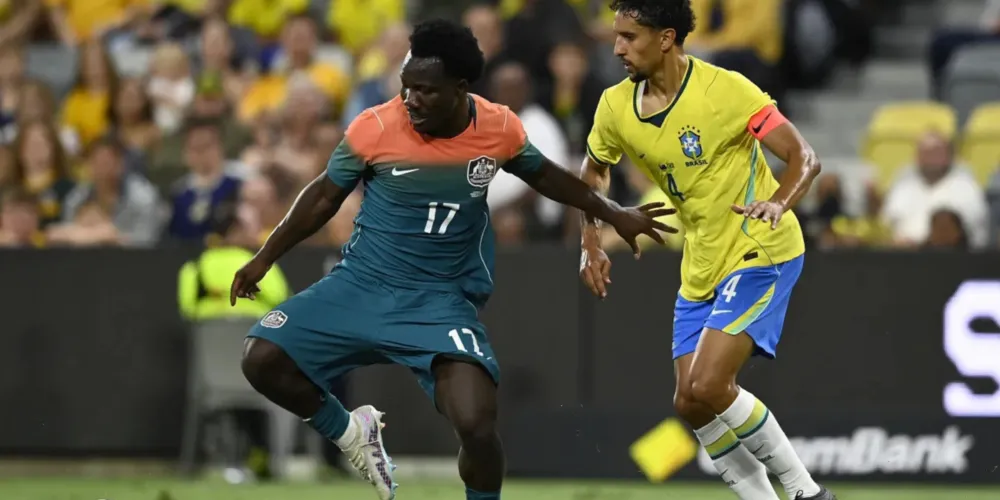 Marquinhos marca Irankunda, da Austrália, em amistoso