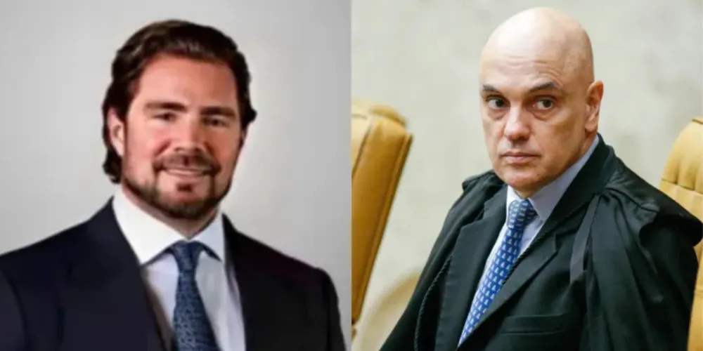 O ex-banqueiro Daniel Vorcaro e o ministro do STF (Supremo Tribunal Federal), Alexandre de Moraes