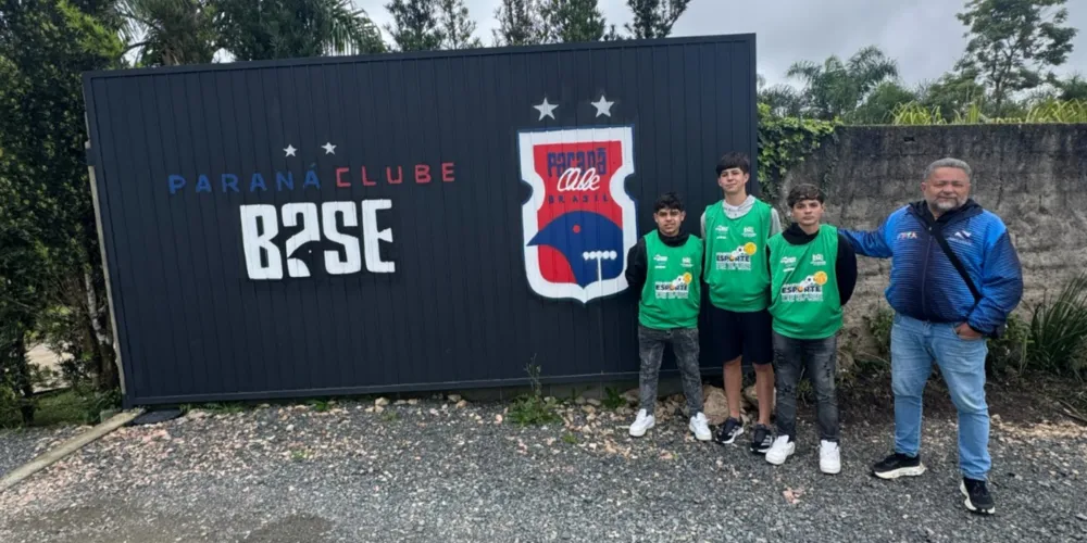 Entre os dias 5 e 9 de outubro, os jovens estão sendo avaliados pela equipe de futebol de campo do Paraná Clube