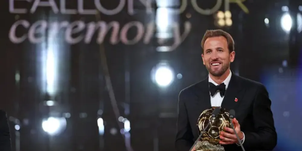 Harry Kane é o vencedor da Bola de Ouro masculina de 2026