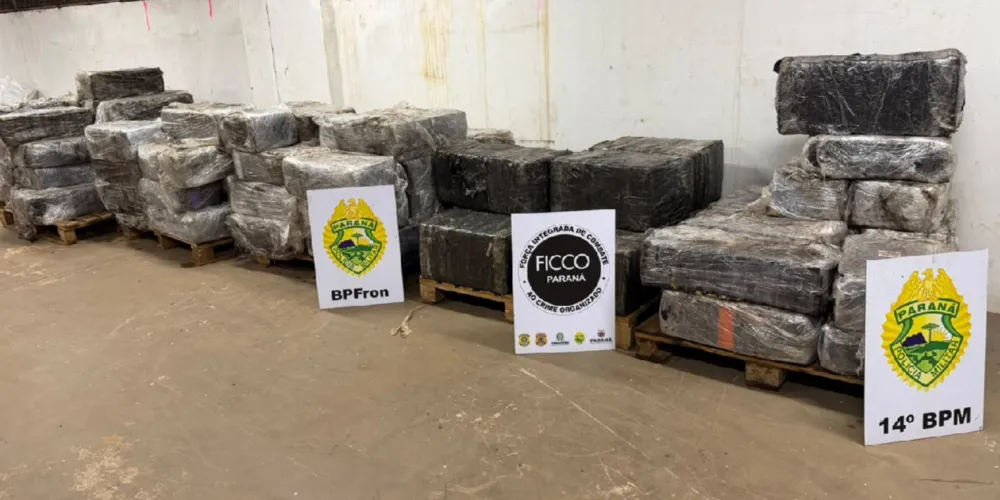 Droga estava escondida em meio a carga de sucata de ferro