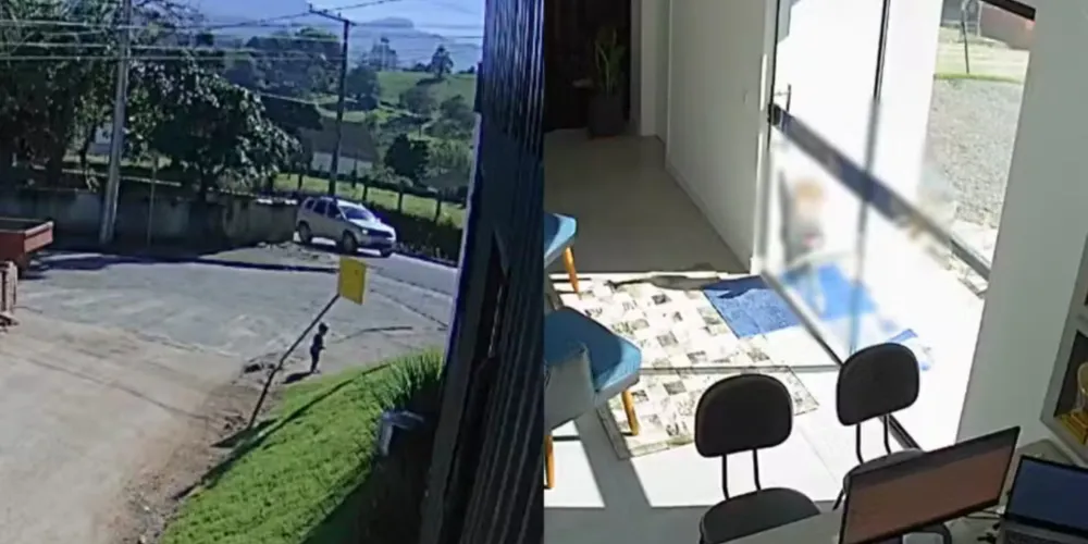 Bebê foge de creche e anda até o trabalho da mãe em Braço do Norte, Sul de SC