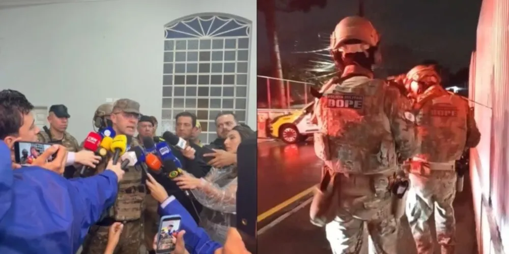 Coronel do BOPE se emociona ao falar sobre resgate das crianças reféns em CMEI de Curitiba