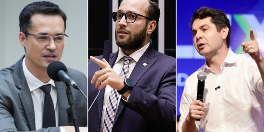 Deltan Dallagnol, Filipe Barros e Alexandre Curi