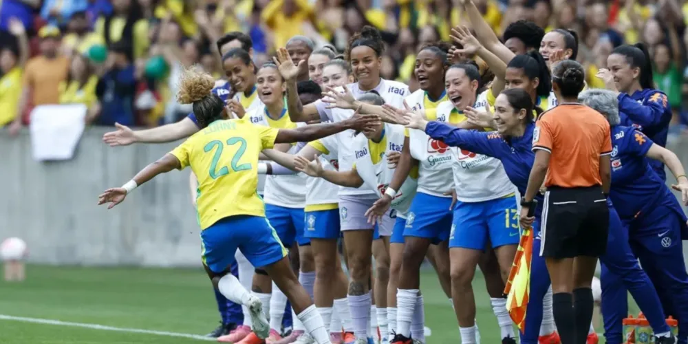 A Seleção Brasileira Feminina venceu a Argentina por 3 a 1 em amistoso