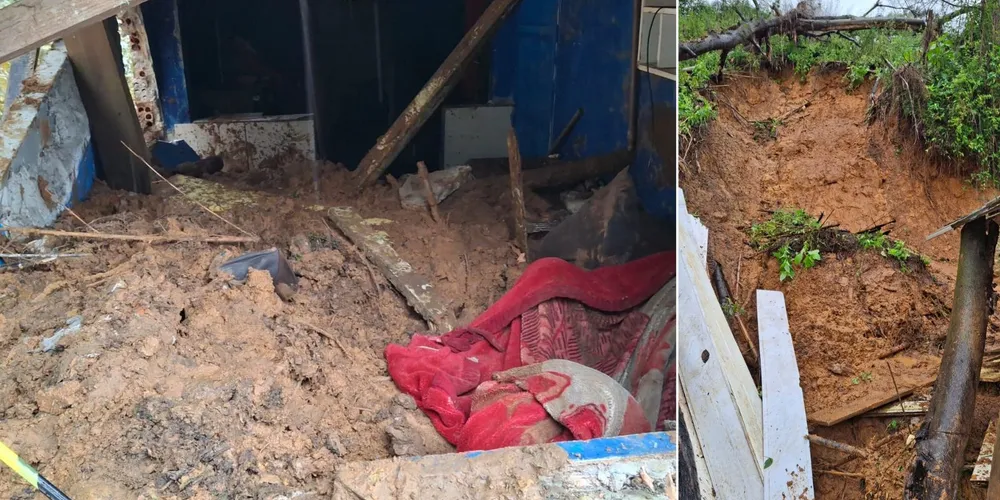 Imagens mostram como ficou o local após o resgate dos corpos.
