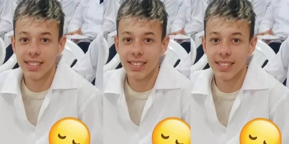 Gabriel Henrique Alves, de 15 anos, está desaparecido