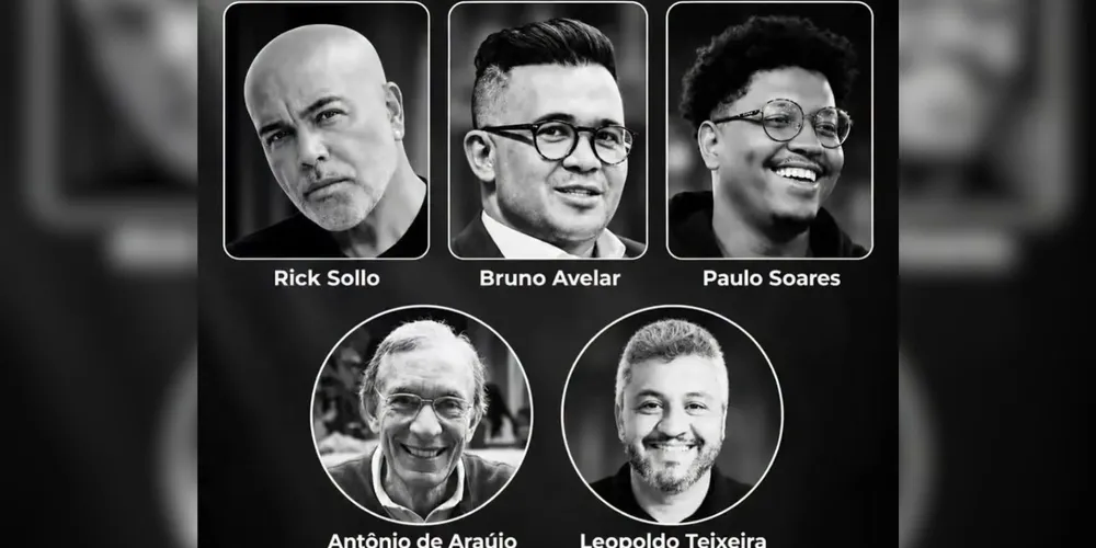 Rick Sollo, Bruno Avelar, Paulo Soares, Antônio de Araujo e Leopoldo Teixeira faleceram na última segunda-feira (21)