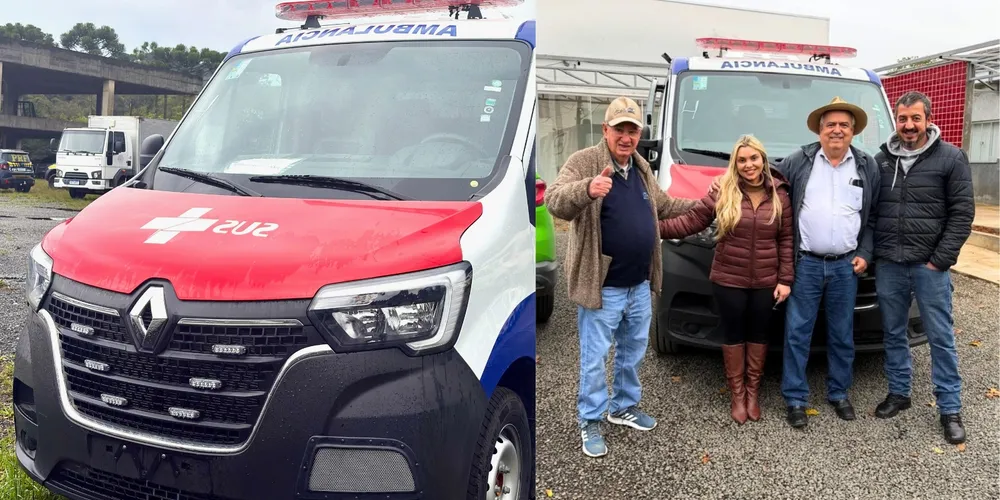 O prefeito Reinaldo Cardoso enfatiza que a ambulância 0km permitirá um deslocamento mais seguro