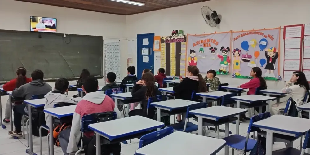 Trabalho teve início com conteúdo audiovisual em sala de aula
