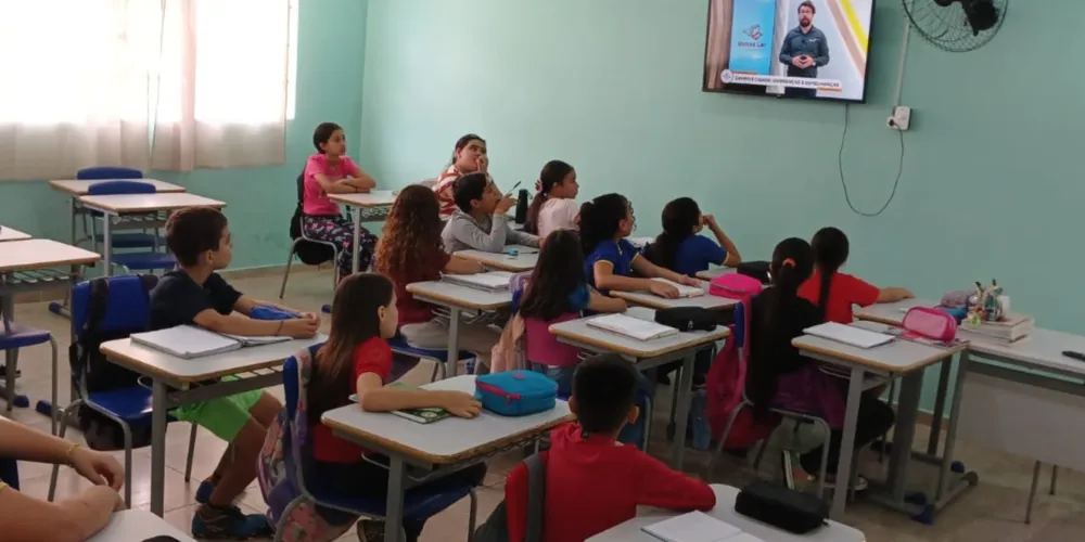 Conteúdo audiovisual foi base para amplo trabalho em sala
