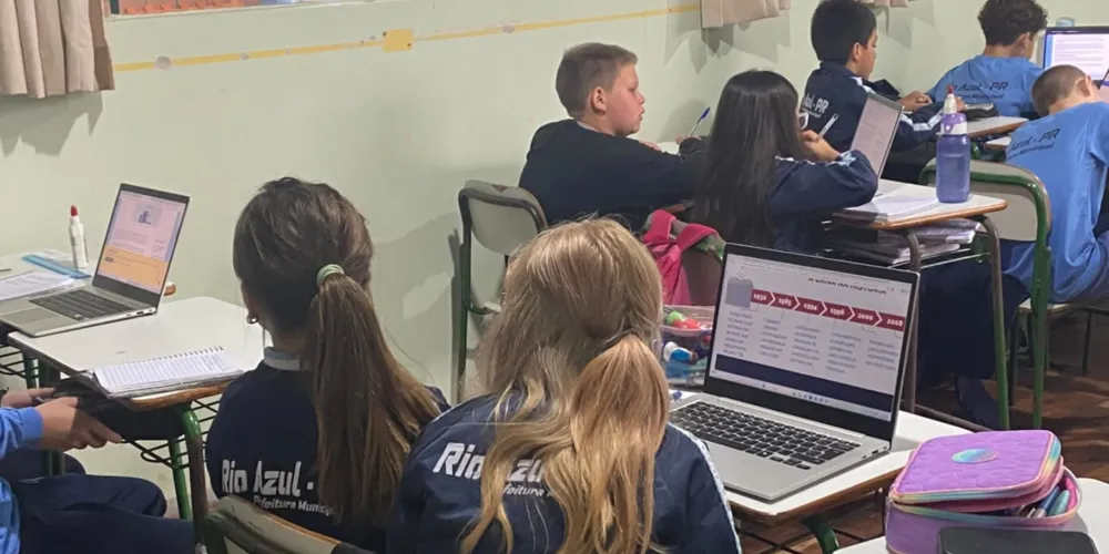 Tecnologia foi aliada em sala de aula