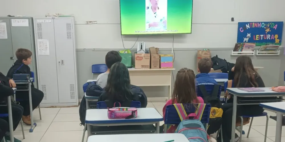 Educandos puderam desenvolver ações a partir do material audiovisual