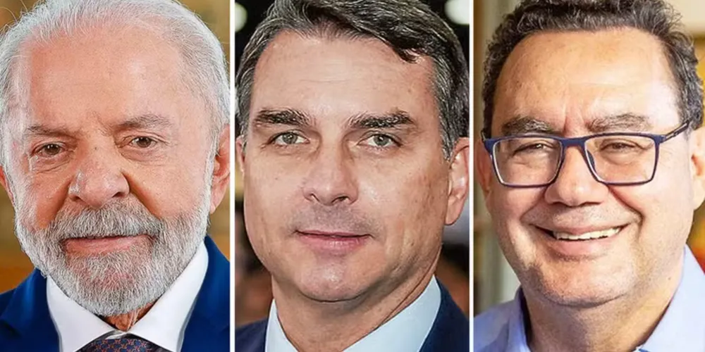 Luiz Inácio Lula da Silva, Flávio Bolsonaro e Augusto Cury