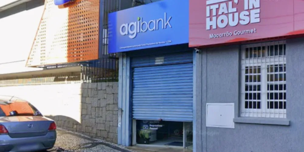 A agência Agibank envolvida nesta ocorrência está situada na Rua 7 de Setembro em Ponta Grossa