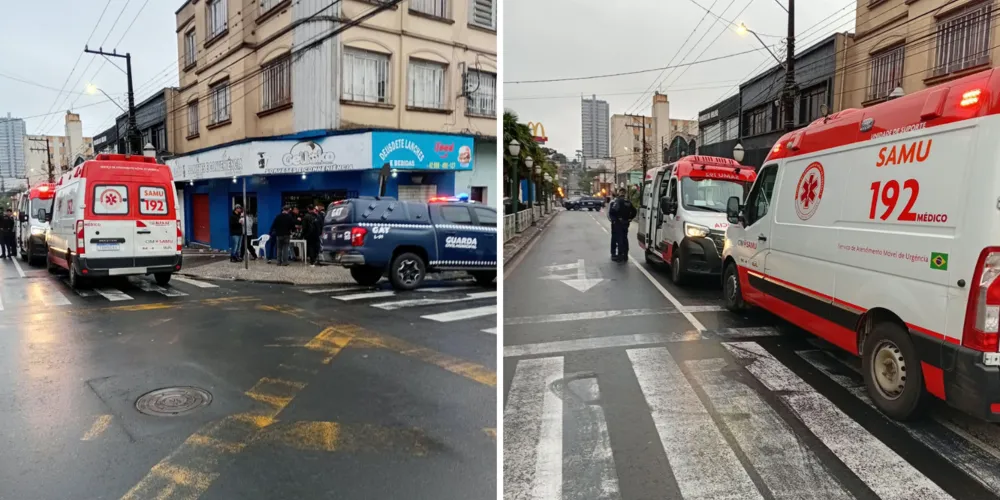 A vítima foi agredida com garrafas e precisou ser encaminhada ao Hospital do Coração Bom Jesus