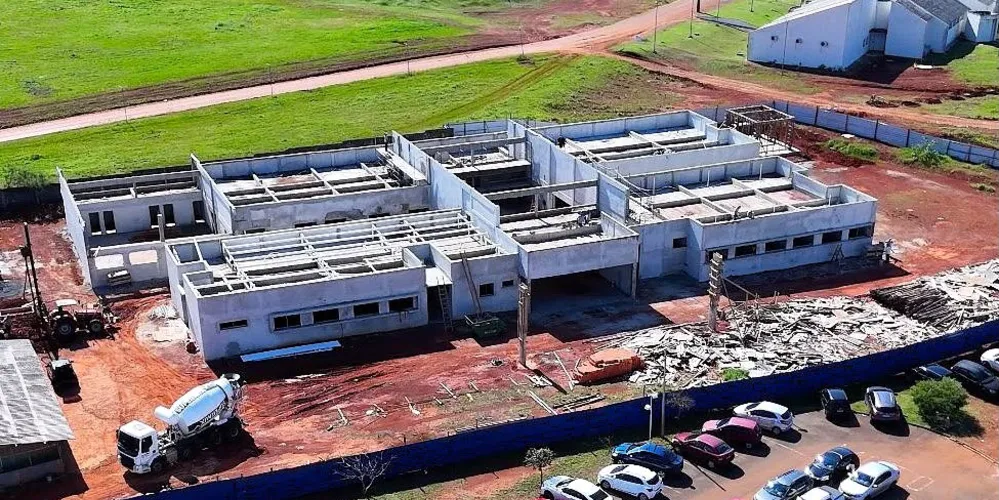 As obras no Centro Especializado em Reabilitação (CER-4) de Ponta Grossa
