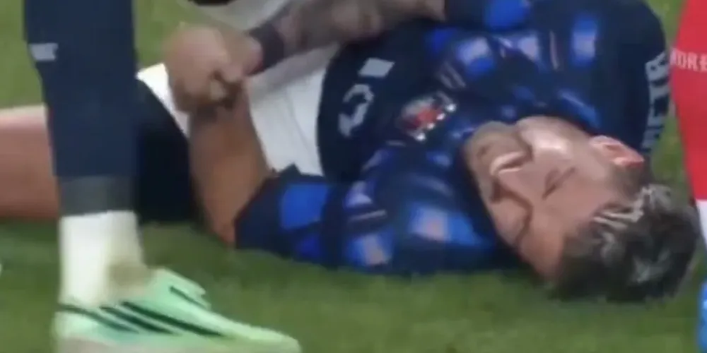O atleta foi um dos destaques da partida, com um gol e uma assistência