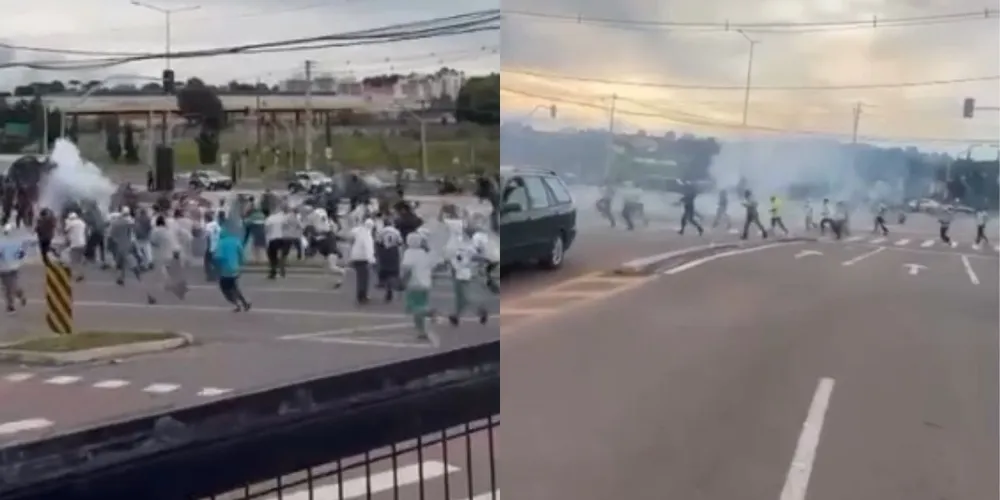 O confronto aconteceu na Linha Verde, na região do Atuba, próximo à divisa entre Curitiba e Colombo