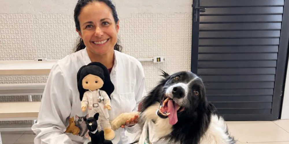 A médica veterinária Érika Zanoni discute saúde mental dos animais em mês de conscientização