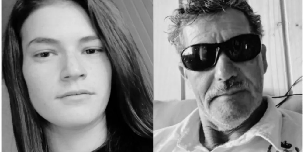 Juliane Sthefany de Ávila, de 20 anos, e Aldair de Ávila, de 72 anos