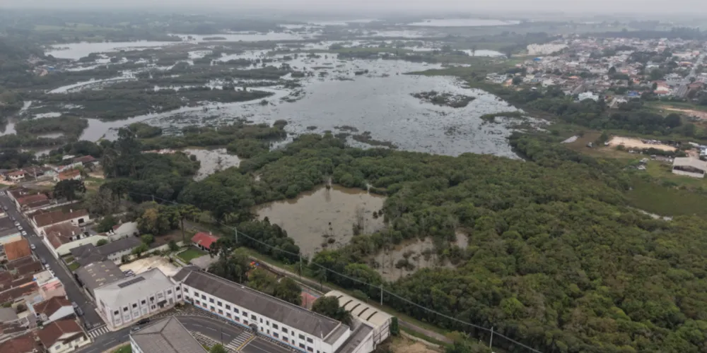 O Rio Iapó chegou a 7,23 metros no pico da cheia