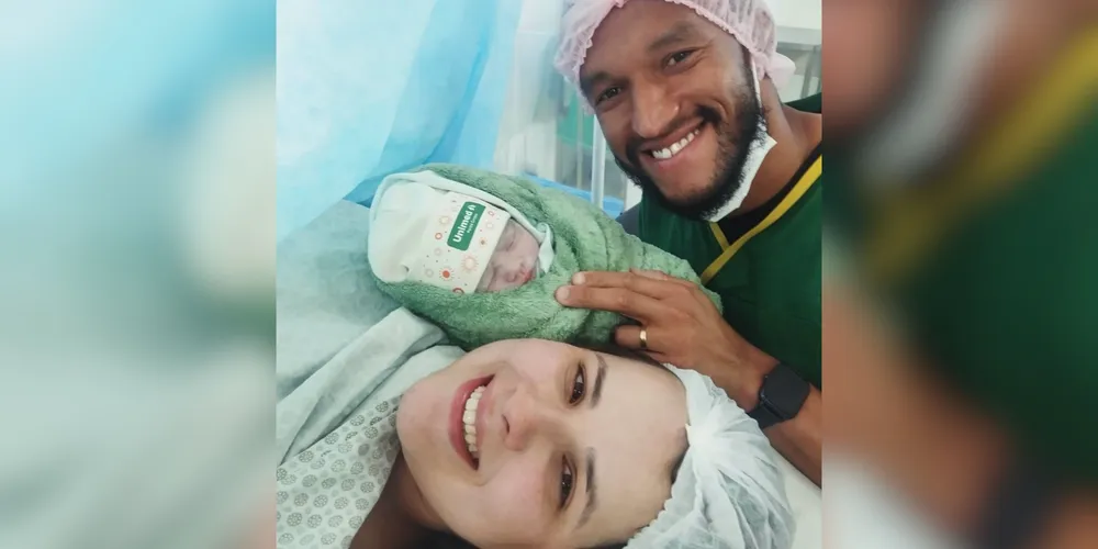 Goleiro Talles Lima e família