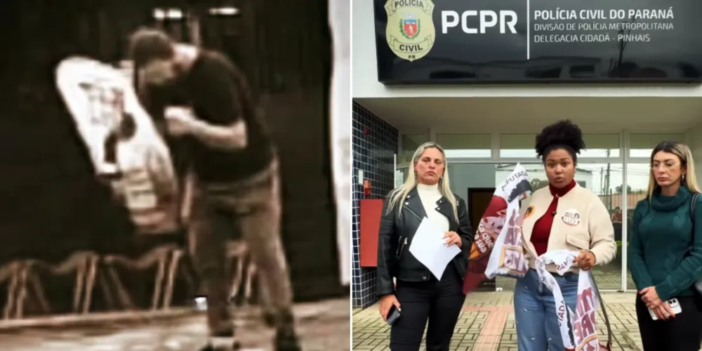 Candidata compartilhou a situação nas redes sociais
