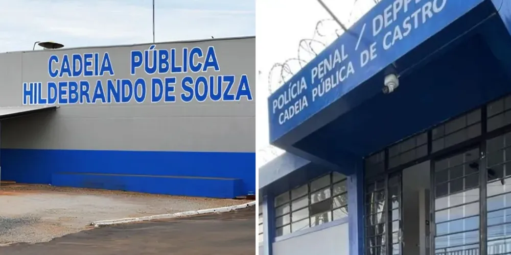 Eles foram encaminhados para a Cadeia Pública Hildebrando de Souza e para a Cadeia Pública de Castro