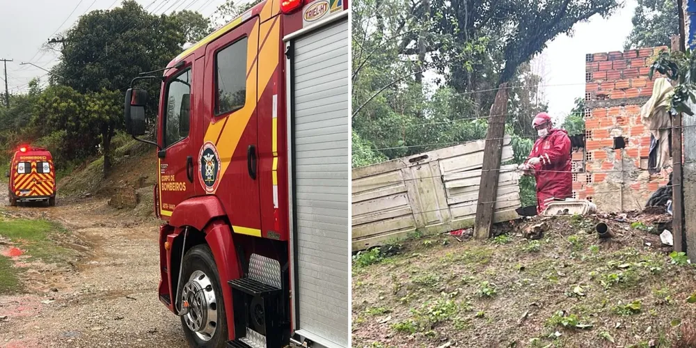 Equipes do Corpo de Bombeiros foram acionadas