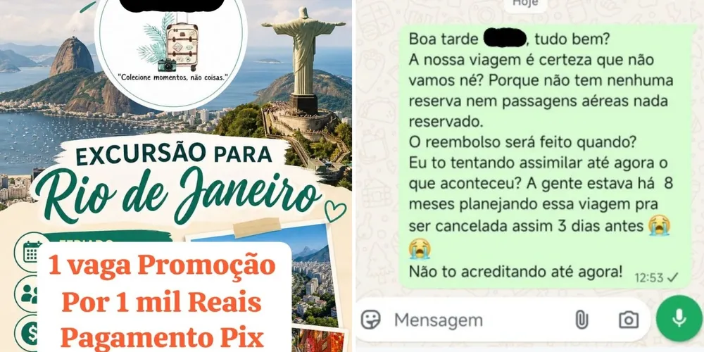 O esquema criminoso funcionava mediante captação antecipada de valores
